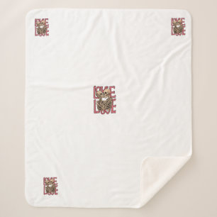 Love Beyond Time – Skeleton Embrace Art Sherpa Blanket