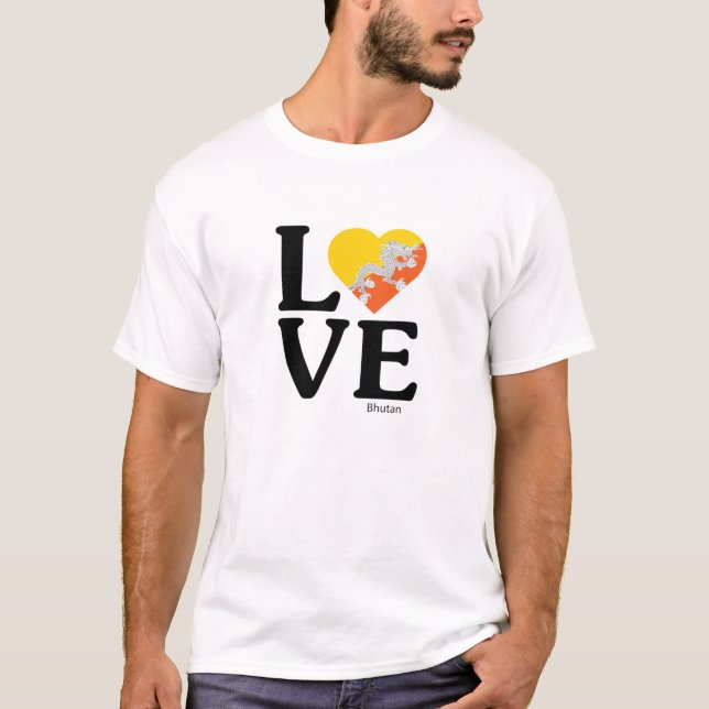 Love Bhutan T-Shirt (Front)