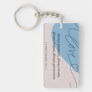Love Bible Verse Keychain