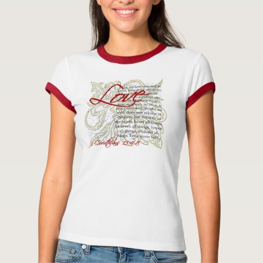 Love Bible Verse T Shirt Womens Christian T Shirts