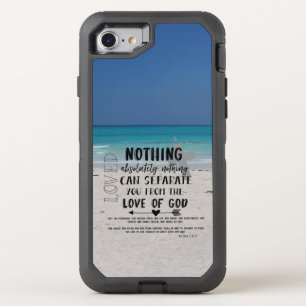 Love Bible Verse with Beach OtterBox Defender iPhone SE/8/7 Case