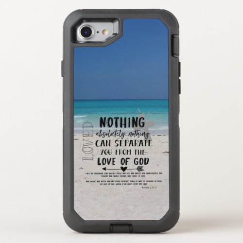 Love Bible Verse with Beach OtterBox Defender iPhone SE87 Case