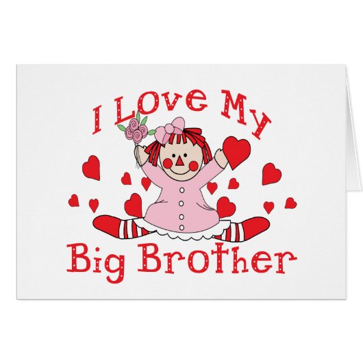 Love Big Brother Cards (Front Horizontal)