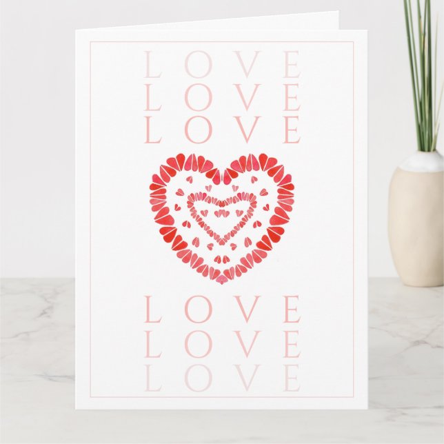 LOVE Big Greeting Card  (Front)