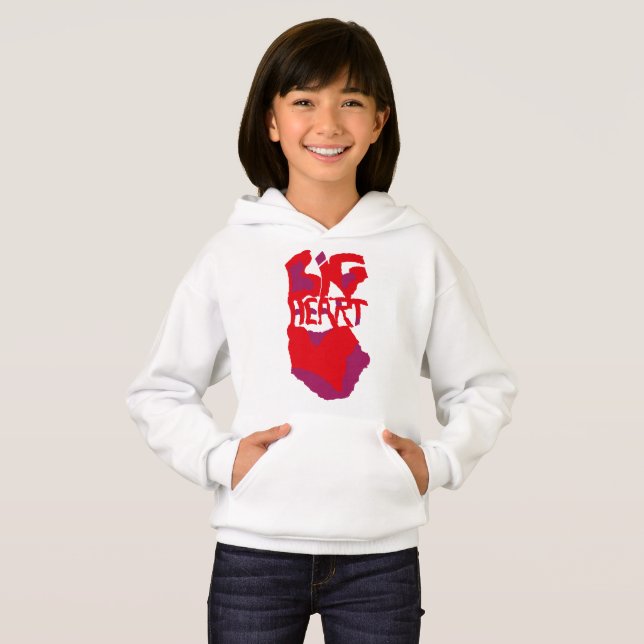 Love.Big heart/Corazon Grande love by Masanser pix Hoodie (Front Full)