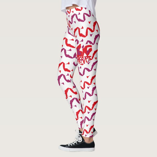 Love.Big heart/Corazon Grande love by Masanser pix Leggings (Left)