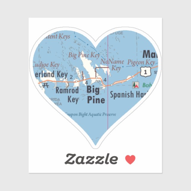 Love Big Pine Key Sticker (Sheet)