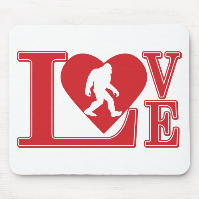 Love Bigfoot Mouse Pad (Front)