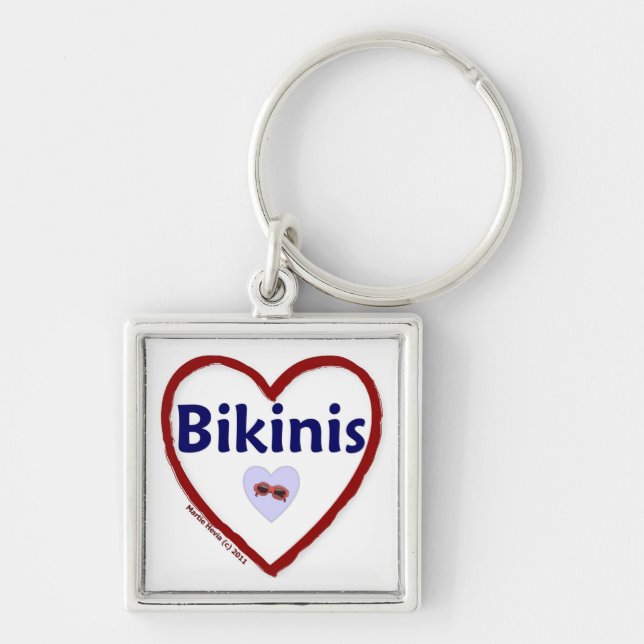 Love Bikinis Keychain (Front)
