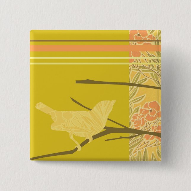 Love Bird 2 Design Botton Pinback Button (Front)