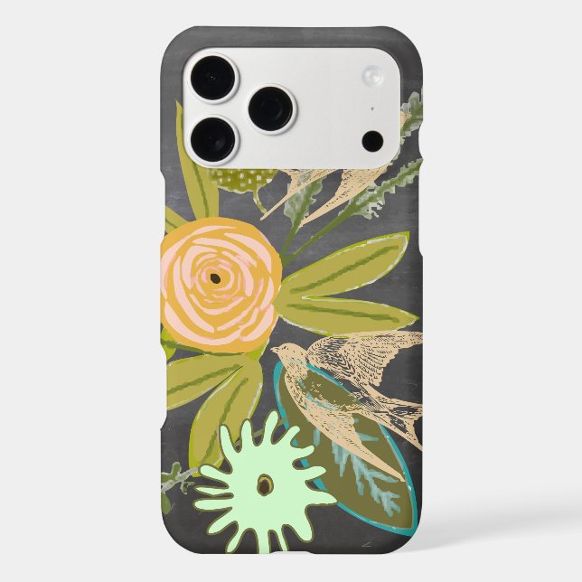 Love Bird and Flora iphone Case-Mate iPhone Case (Back)