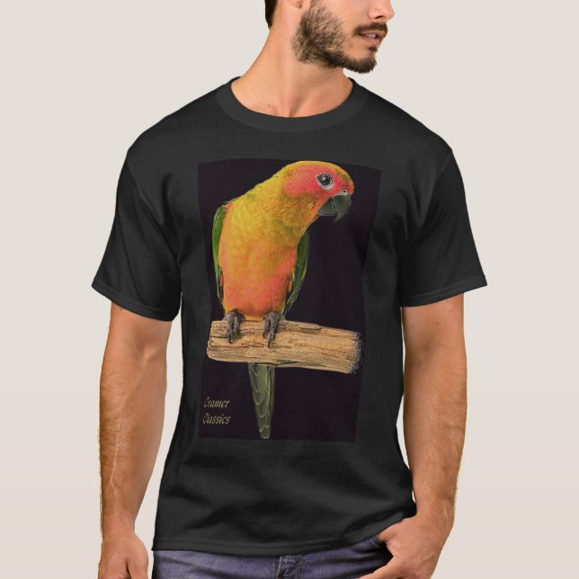 love bird_black/bgrnd T-Shirt (Front)