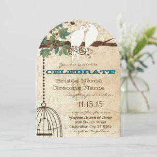 Love Bird Doves Sitting In a Tree Wedding Invite