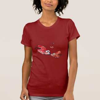 Love Bird Hearts T-shirt Apparel