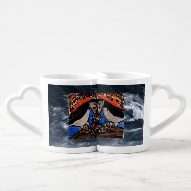 love bird mug set (Front Nesting)