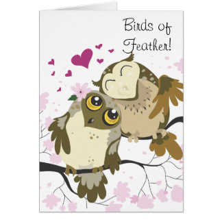 Love Bird Owls Greeting Card