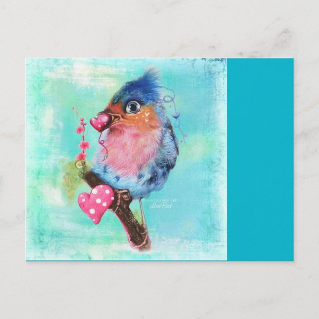 "Love Bird" Postcard ©Sheena Pike (Front)