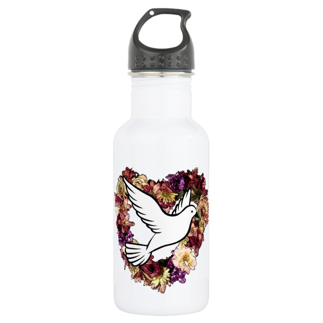 Love Bird Stainless Steel Water Bottle (Front)