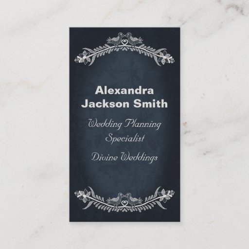 Customizable Love Bird Vines, Business Card