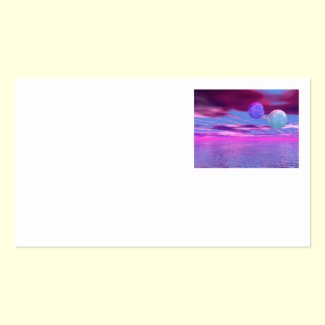 Love Birds - Abstract Pink and Purple Passion Double-Sided Standard Business Cards (Pack Of 100)