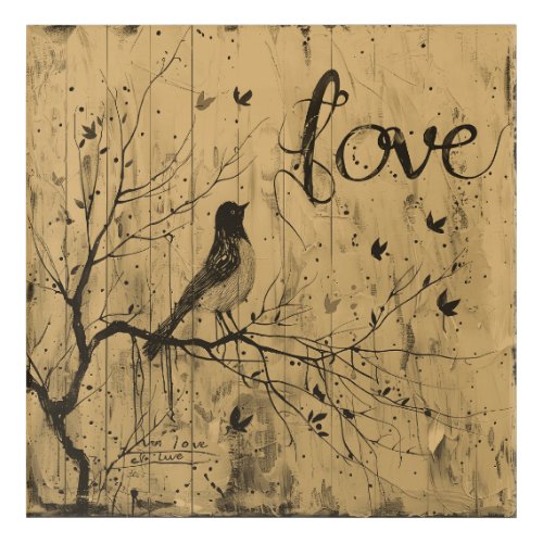 Love Birds Acrylic Print