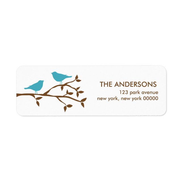 Love Birds Address Labels (Front)