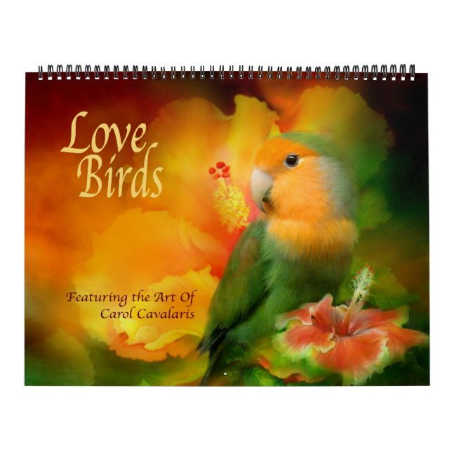 Love Birds Art Calendar (Cover)