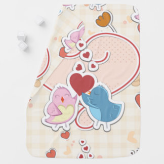 Love birds baby blanket
