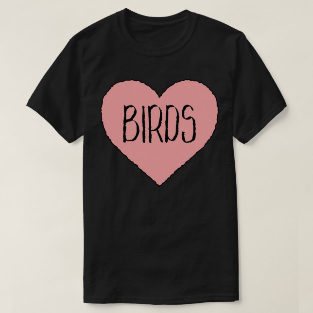 Love Birds Birds Valentine T-Shirt (Design Front)