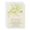 Love Birds Branch Wedding Invitation (lime)