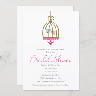 Love Birds Bridal Shower Invitation