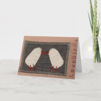 Love Birds Brown Holiday Card