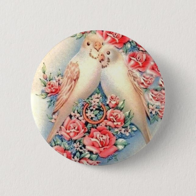 Love Birds Button (Front)