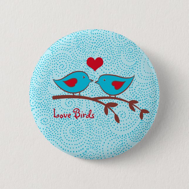 Love Birds Button (Front)