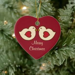 Love Birds Christmas Ornament