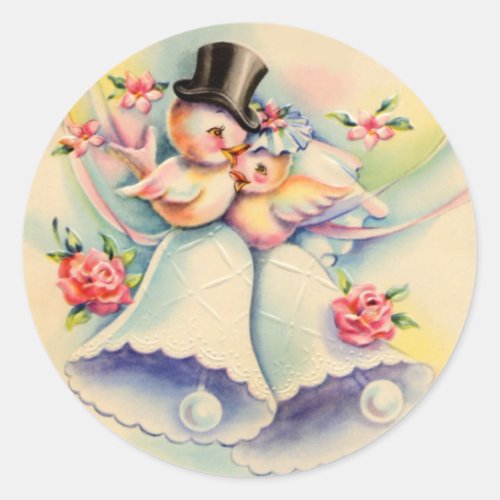 Love Birds Classic Round Sticker