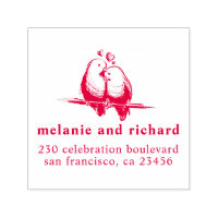 Love Birds Classic Wedding Names & Return Address