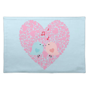 Love Birds Cloth Placemat