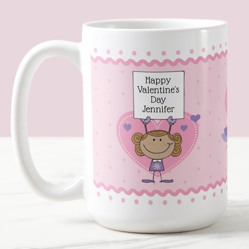 Love Birds Customizable Messages Valentines Day Coffee Mug