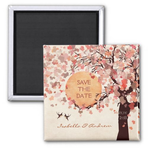 Love Birds _ Fall Wedding Save the Date Magnet Magnet