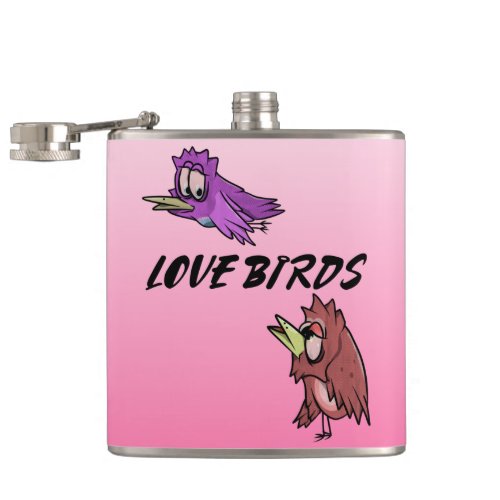 Love birds flask