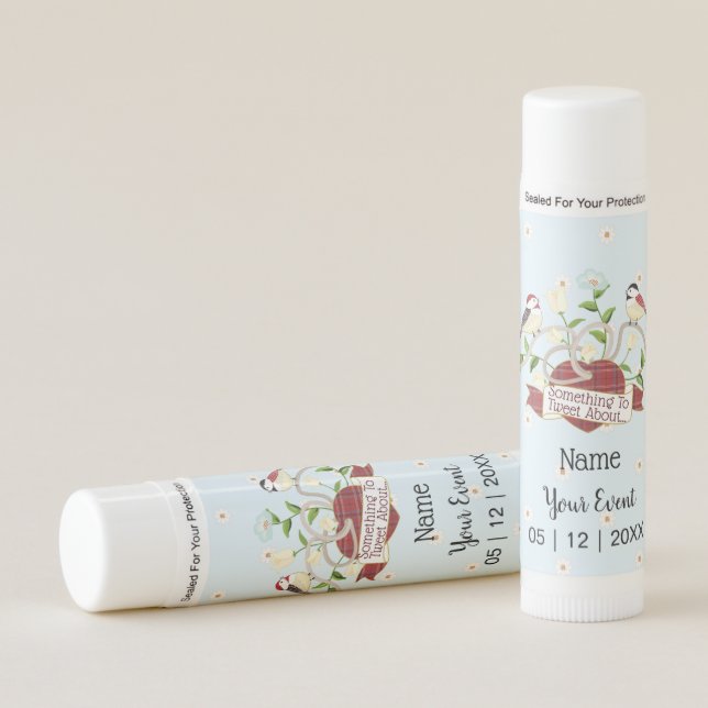 Love Birds Floral Lip Balm (Front)