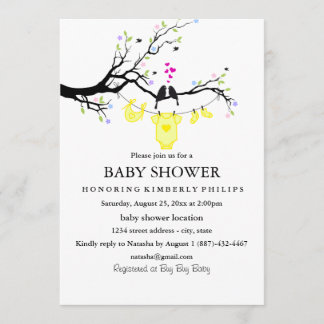 Love Birds | Gender Neutral Baby Shower Invitation