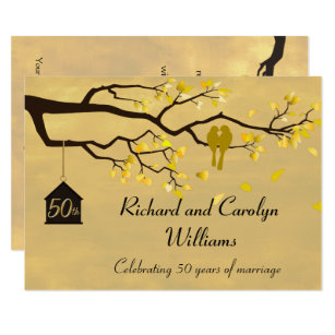 Golden Anniversary Invitations Zazzle