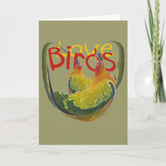 Love Birds Greeting Card
