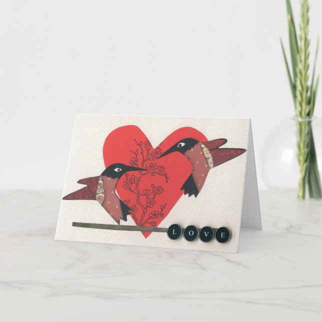 Love Birds Greeting Card (Front)