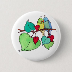 Love Birds II Pinback Button