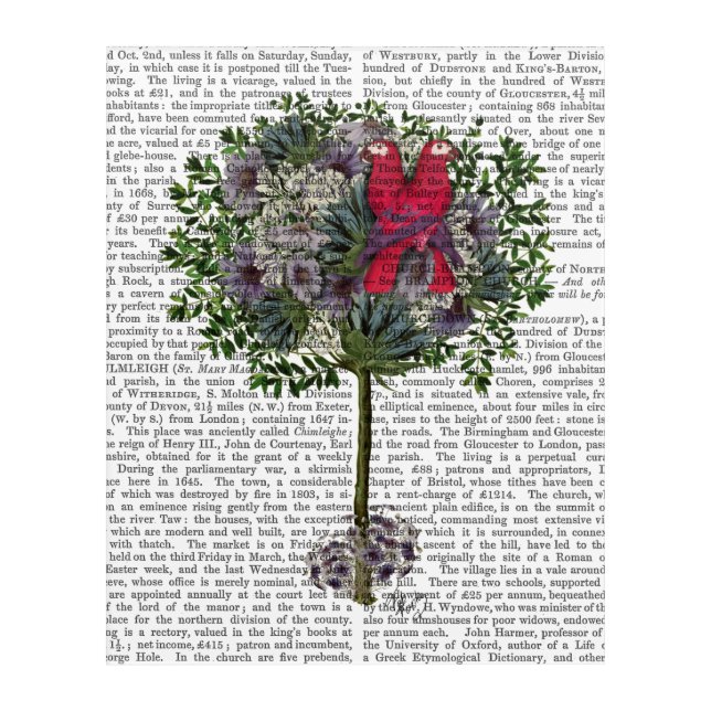 Love Birds in a Tree Acrylic Print (Front)