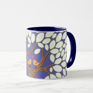 Love Birds in a Tree (Night) Mug