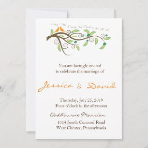 Love Birds Invitation
